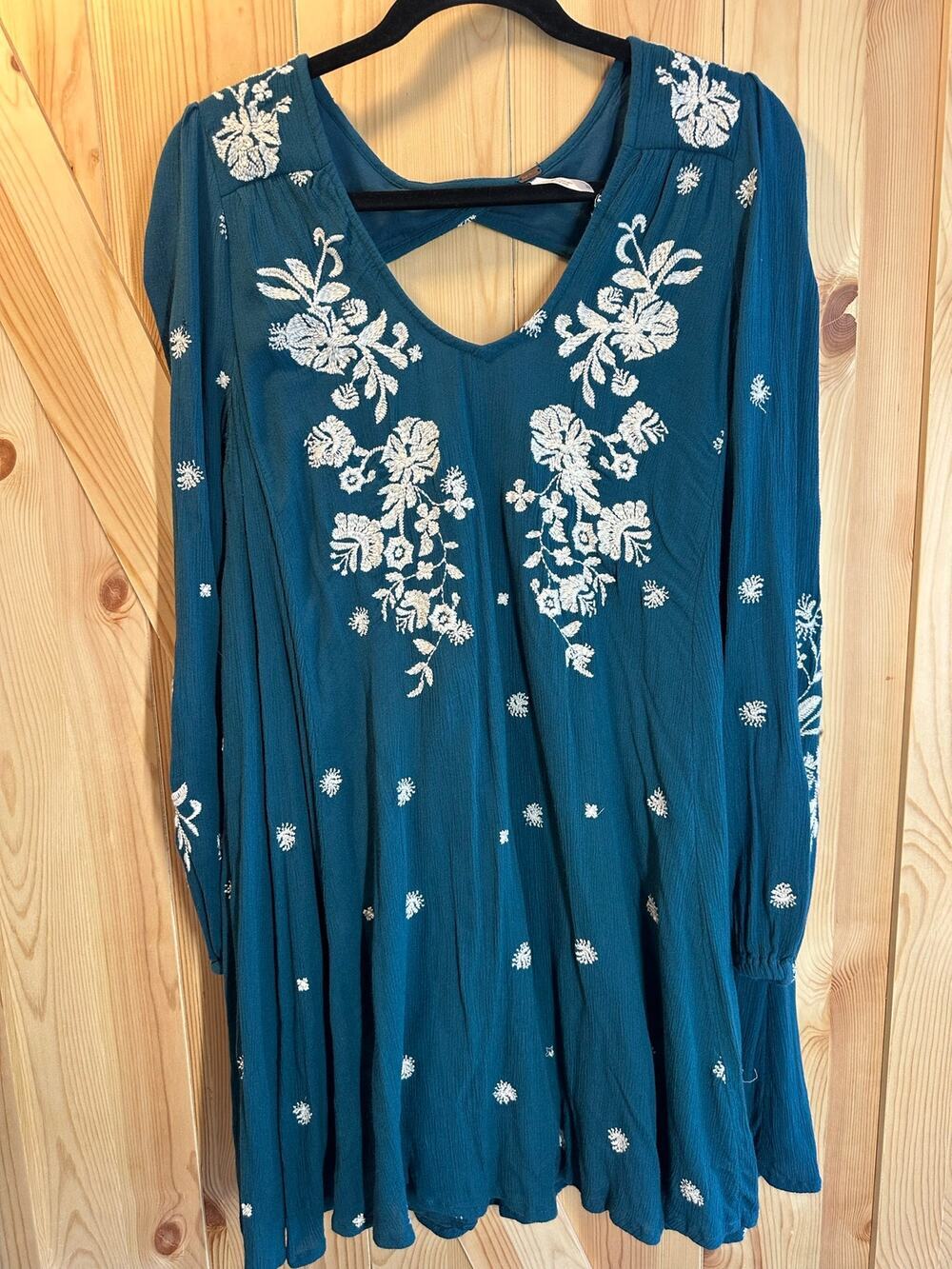 Free People Sweet Tennessee Floral Embroidered Open Back - Size M